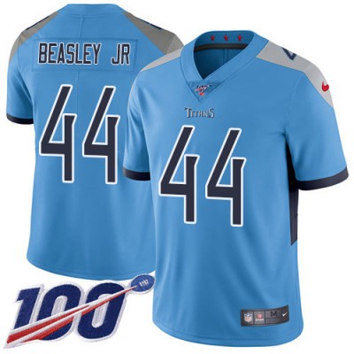 Nike Tennessee Titans #44 Vic Beasley Jr Light Blue Alternate Men's Stitched NFL 100th Season Vapor Untouchable Limited Jersey Men's